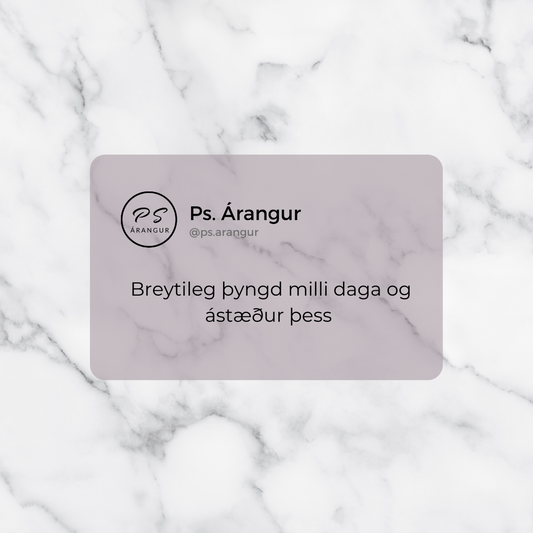 Þyngdin þín getur breyst á nokkrum klst og getur því verið mjög breytileg á milli daga👇🏻