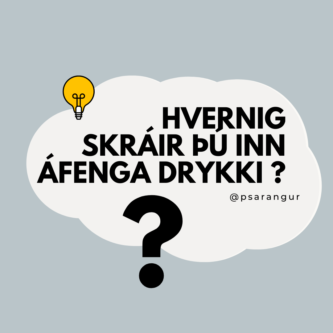 Það er ekki nóg að nota strikamerkið til að skrá inn áfenga drykki 😮 /  Hvaða áfengi telur minnst? 🧐