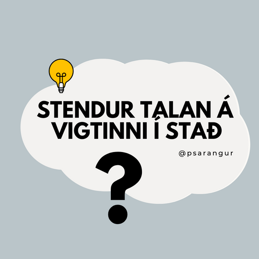 Stendur talan á vigtinni í stað?