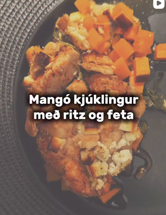 Mangó kjúklingur með ritz og feta