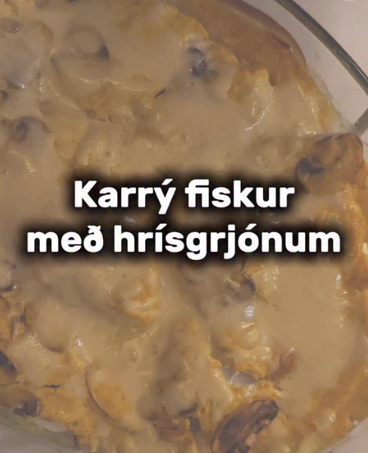 Karrý fiskur með hrísgrjónum